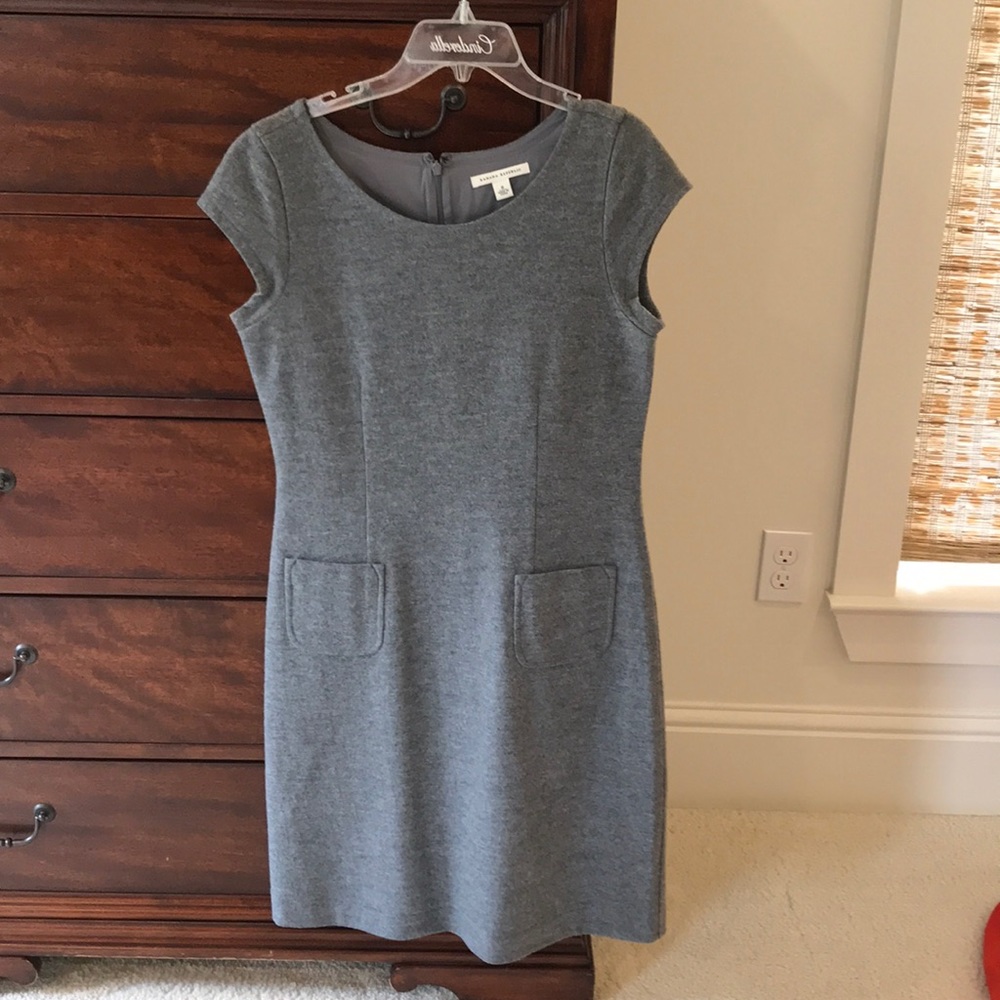 Banana Republic grey wool dress